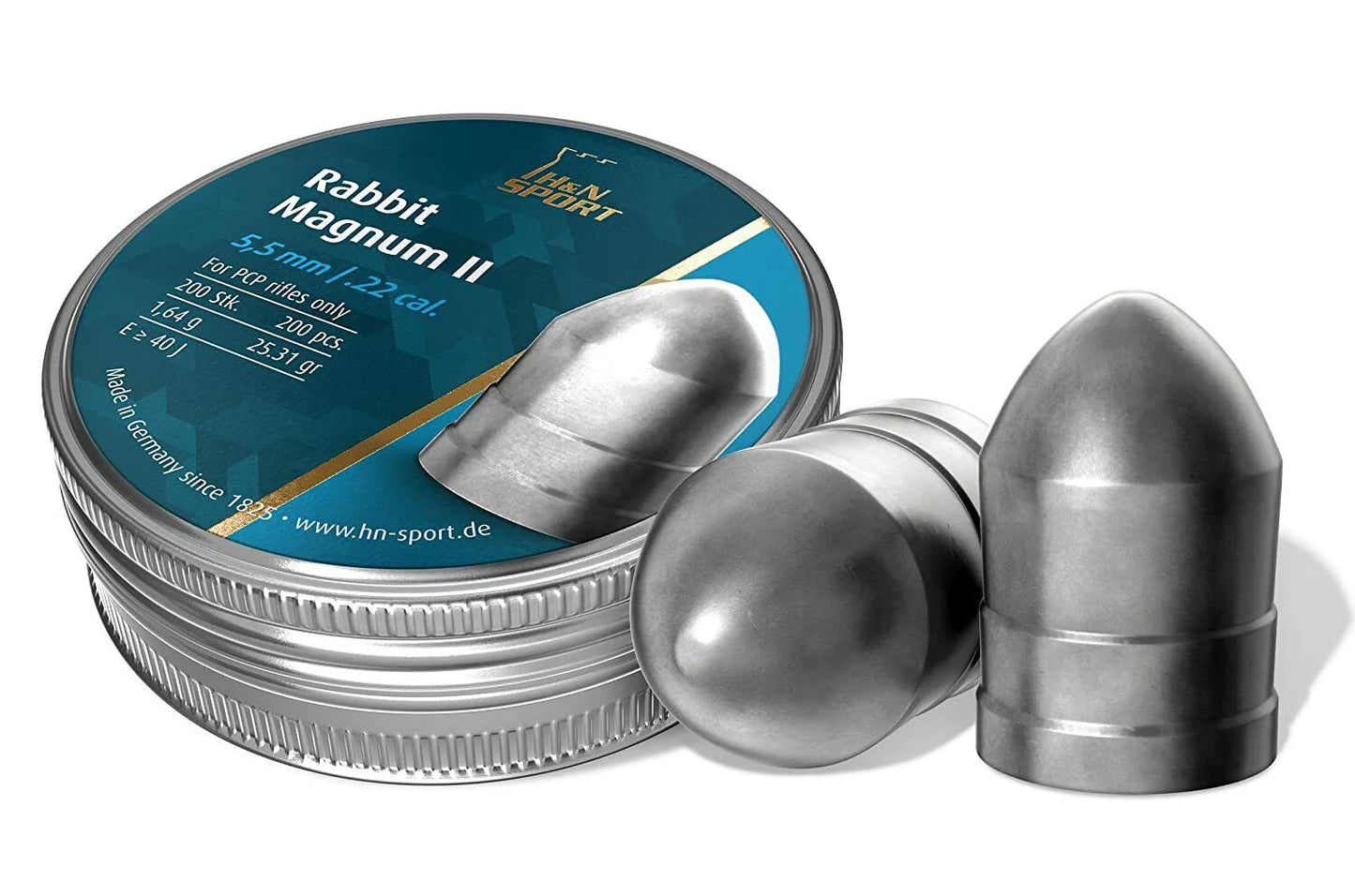 H&N Sport Rabbit Magnum II – Rundkopf-Diabolos 5,5mm .22 cal – 200 Stk.