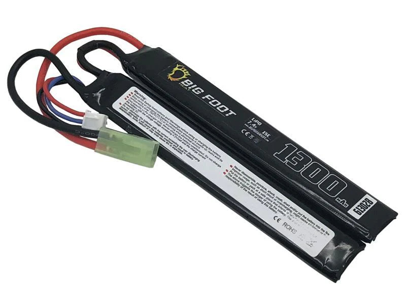 Batteria LiPo 7.4V 1300mAh Double Stick – Big Foot Heat 15C per Softair