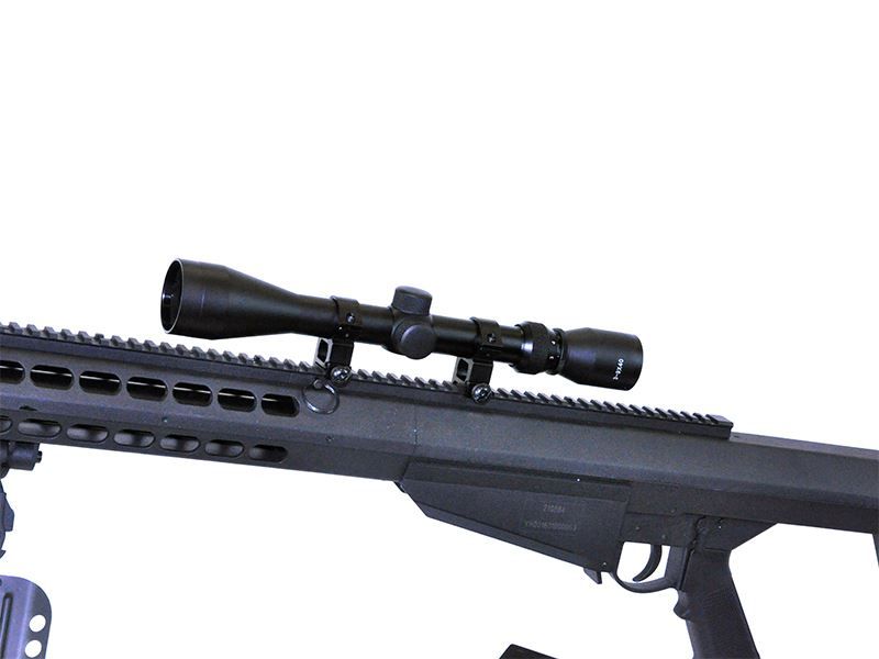 Rifle de francotirador Barrett Galaxy M82A1 con mira telescópica y bípode