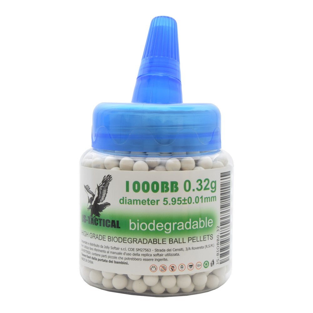 JS-Tactical 1000 Pallini Biodegradabili 0,32g 6mm
