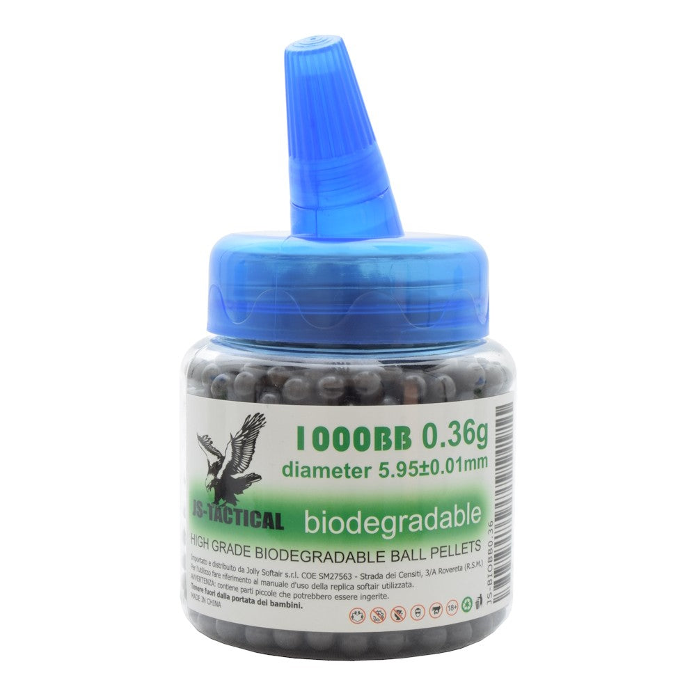 JS-Tactical 1000 Pallini Biodegradabili 0,36g 6mm