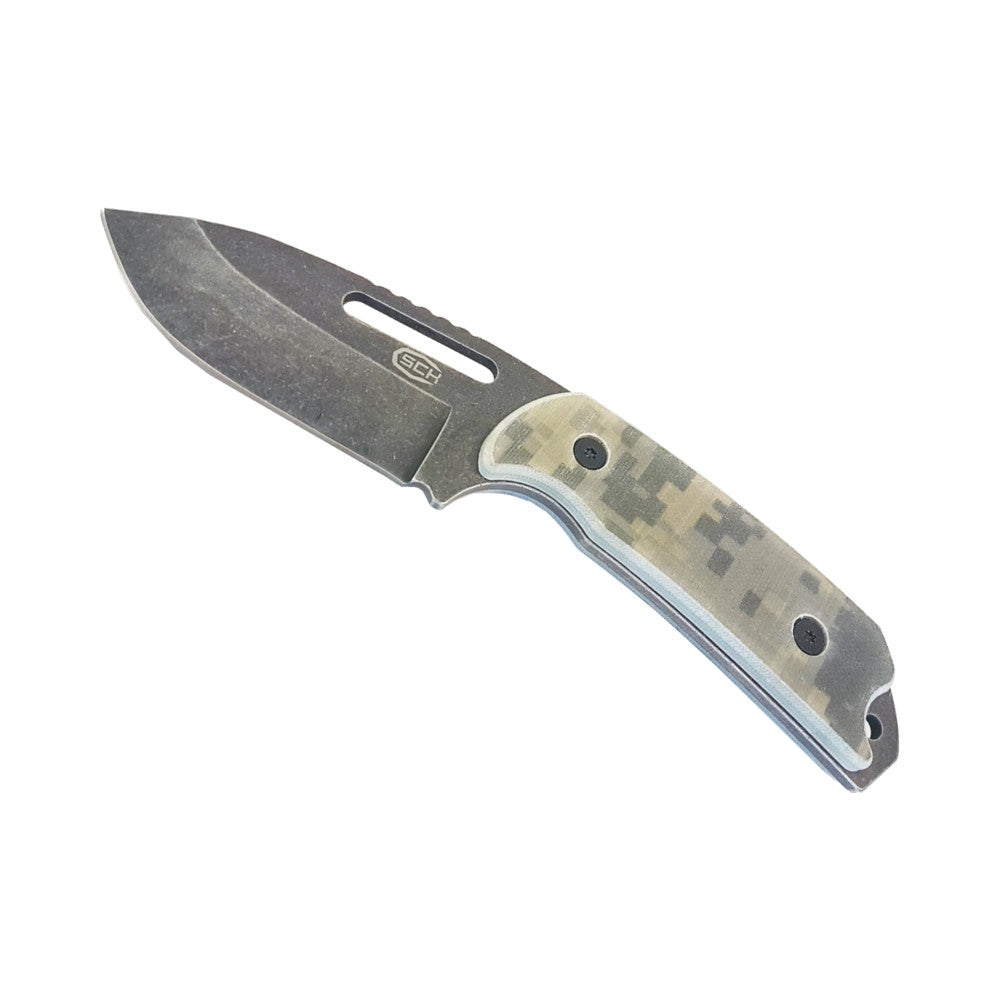 Coltello Da Caccia Lama in Acciaio Inox, impugnatura Camo