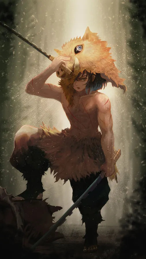 "Inosuke Hashibira: Il Pilastro Selvaggio e la Lama che Nessuno Oserebbe Toccare"