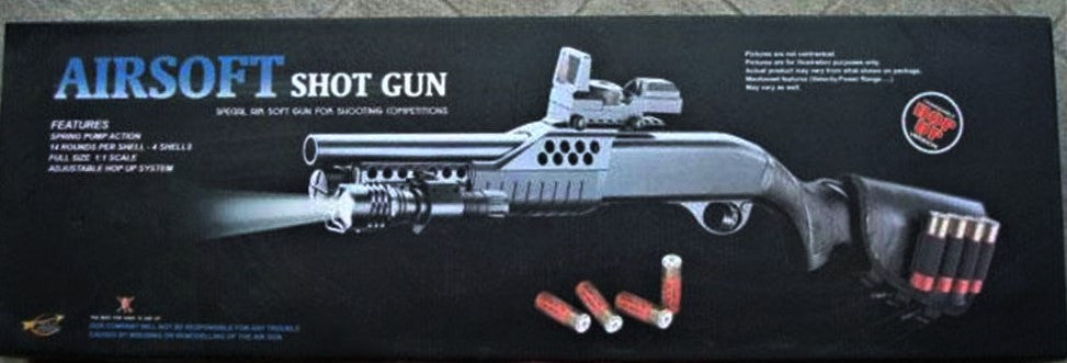 Fucile a Pompa Economico con Red Dot + Torcia