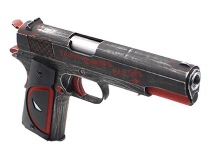 Pistola de airsoft Colt 1911 Deadpool Gas Blowback totalmente metálica