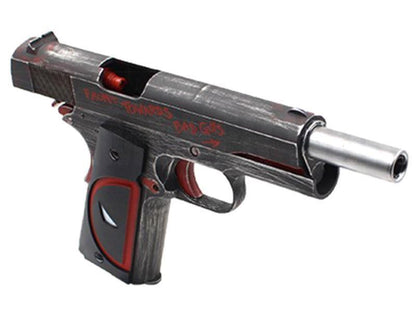Pistola de airsoft Colt 1911 Deadpool Gas Blowback totalmente metálica