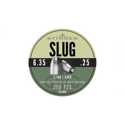 Stinger Slug – Balines de Punta Hueca 6,35mm .25 cal 2,14g – 200 uds