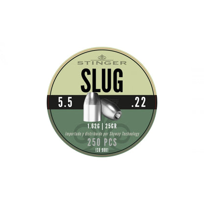 Stinger Slug – Proyectiles de Punta Hueca 5,5mm .22 cal 1,62g – 250 uds
