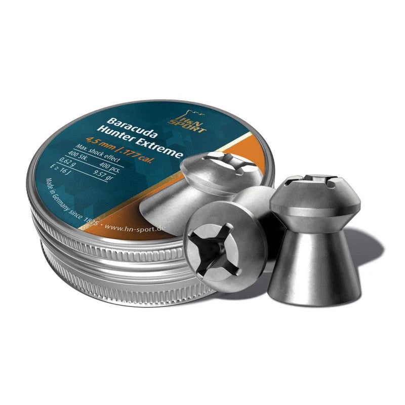 H&N Sport Baracuda Hunter Extreme – Piombini Hollow Point 4,5mm .177 cal – 400 pz