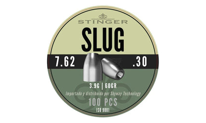 Stinger Slug – Balines de Punta Hueca 7,62mm .30 cal 3,9g – 100 pz