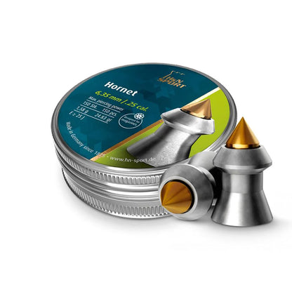H&N Sport Hornet – Balines de Punta Dorada para Aire Comprimido 6,35mm .25 cal – 150 pz