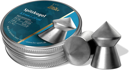 H&N Sport Spitzkugel – Balines de Punta Cónica 5,5mm .22 cal – 200 pz