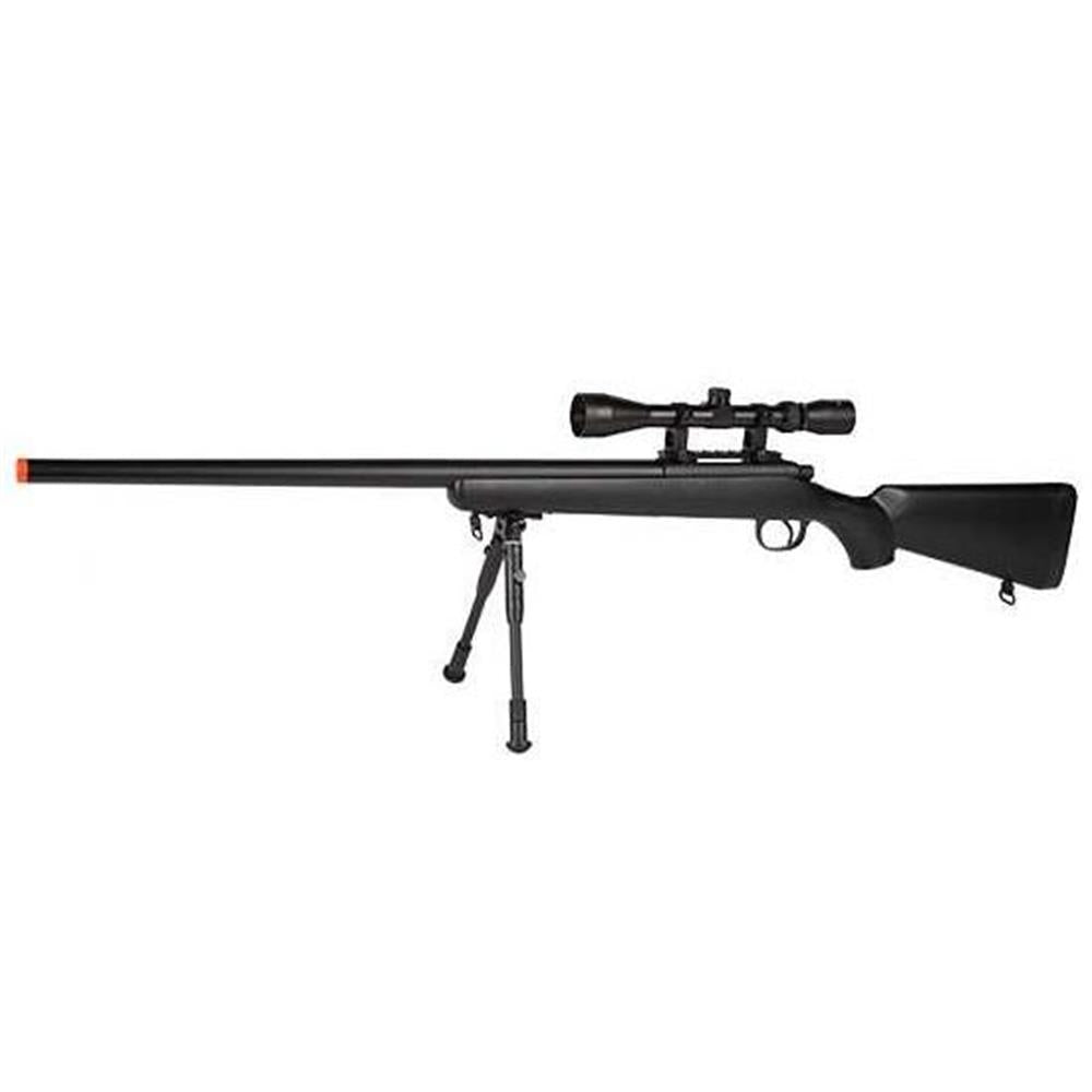 Fucile Di Precisione Sniper Long Barel Professionale Con Molla Rinforzata + Bipede + Ottica