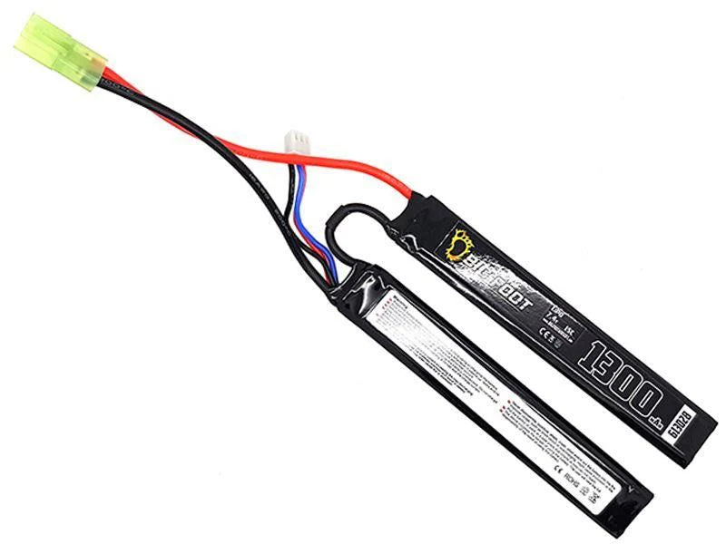 Batteria LiPo 7.4V 1300mAh Double Stick – Big Foot Heat 15C per Softair
