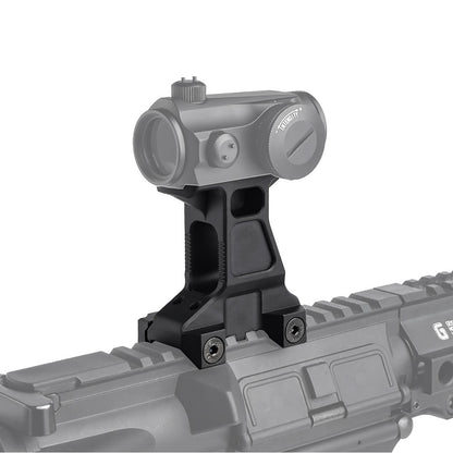 ATTACCO CON RIALZO 2.91" PER RED DOT T1/T2 NERO, PROFESSIONALE