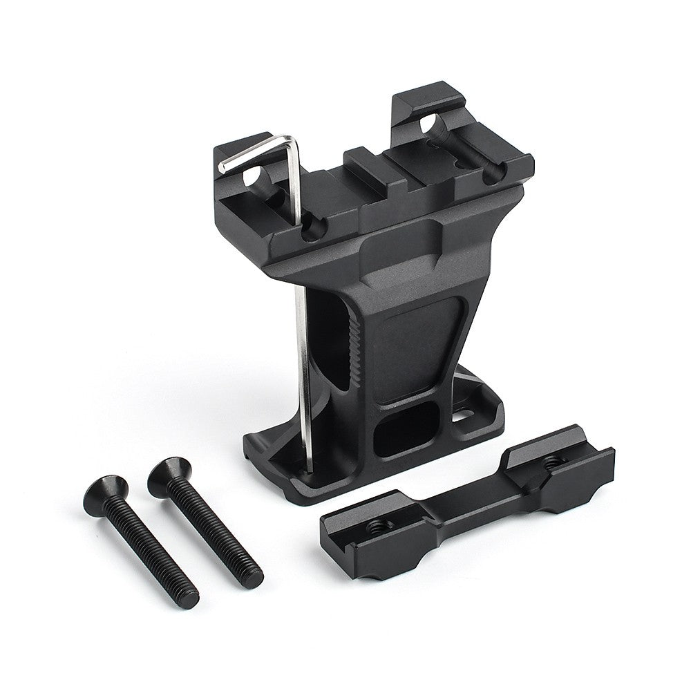 ATTACCO CON RIALZO 2.91" PER RED DOT T1/T2 NERO, PROFESSIONALE