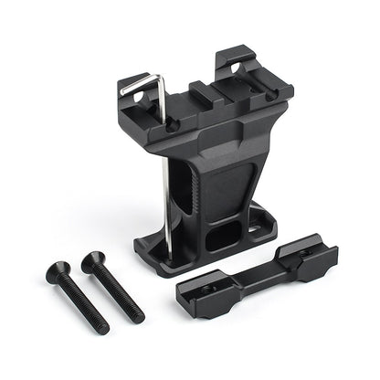 ATTACCO CON RIALZO 2.91" PER RED DOT T1/T2 NERO, PROFESSIONALE