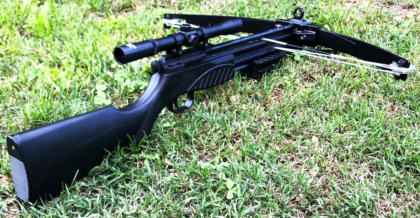 Fucile Balestra Da Caccia Carrucolata con Ottica, 180 FPS, 120 libbre