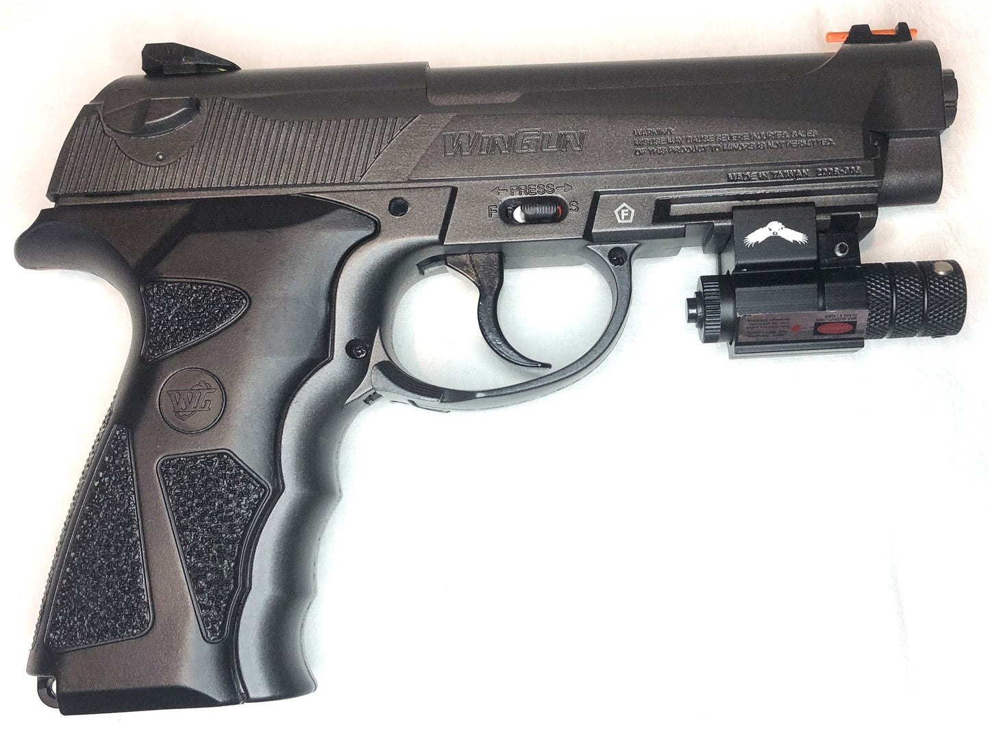 Pistola Beretta B92 Full Metal + Laser + 500 Pallini 0,33g Alluminio + 5 Bombolette