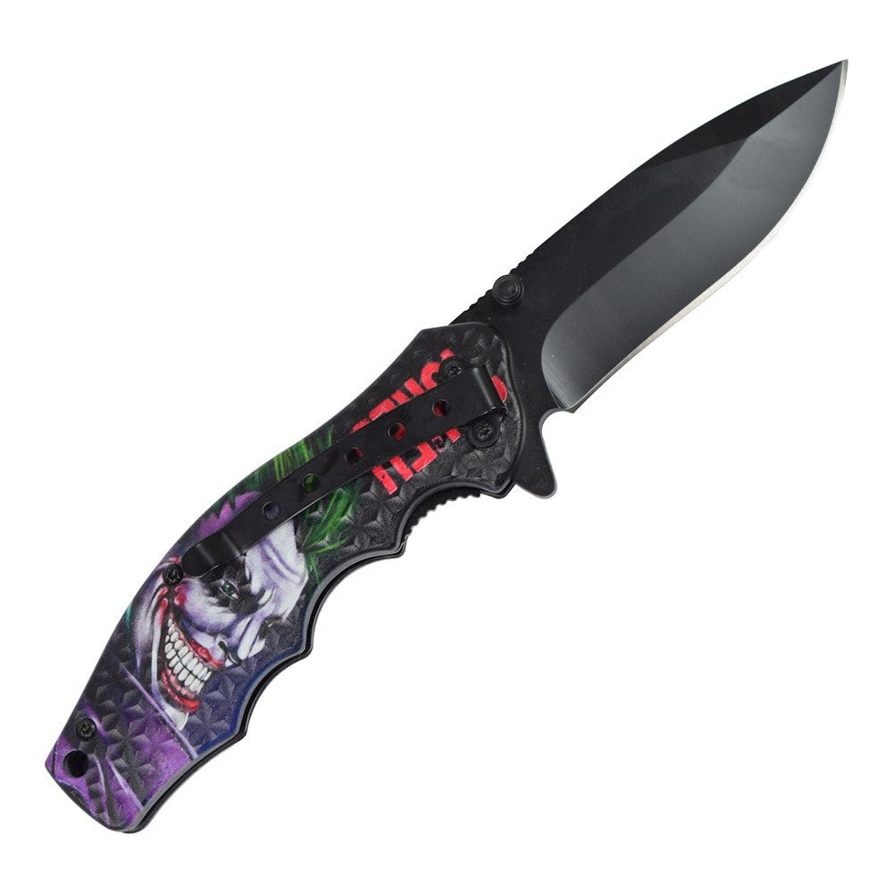 Coltello Tascabile The Joker, Lama In Acciao, Apertura Veloce