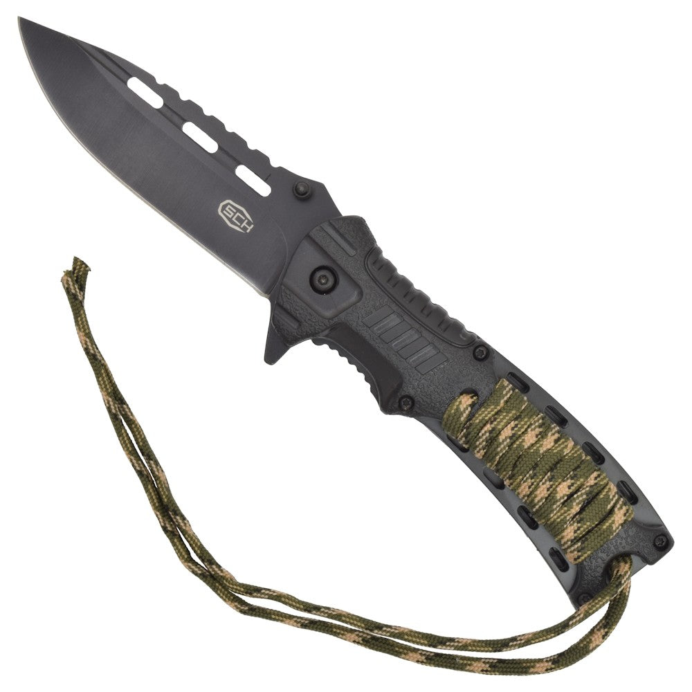 Coltello Militare da Soppravivenza Survival Pieghevole Tascabile
