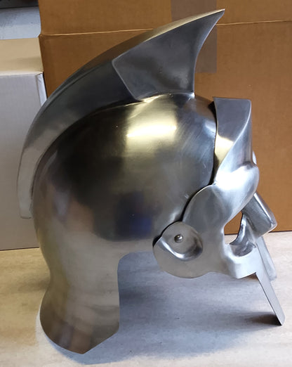 Elmo Gladiatore Romano In Acciaio, Indossabile