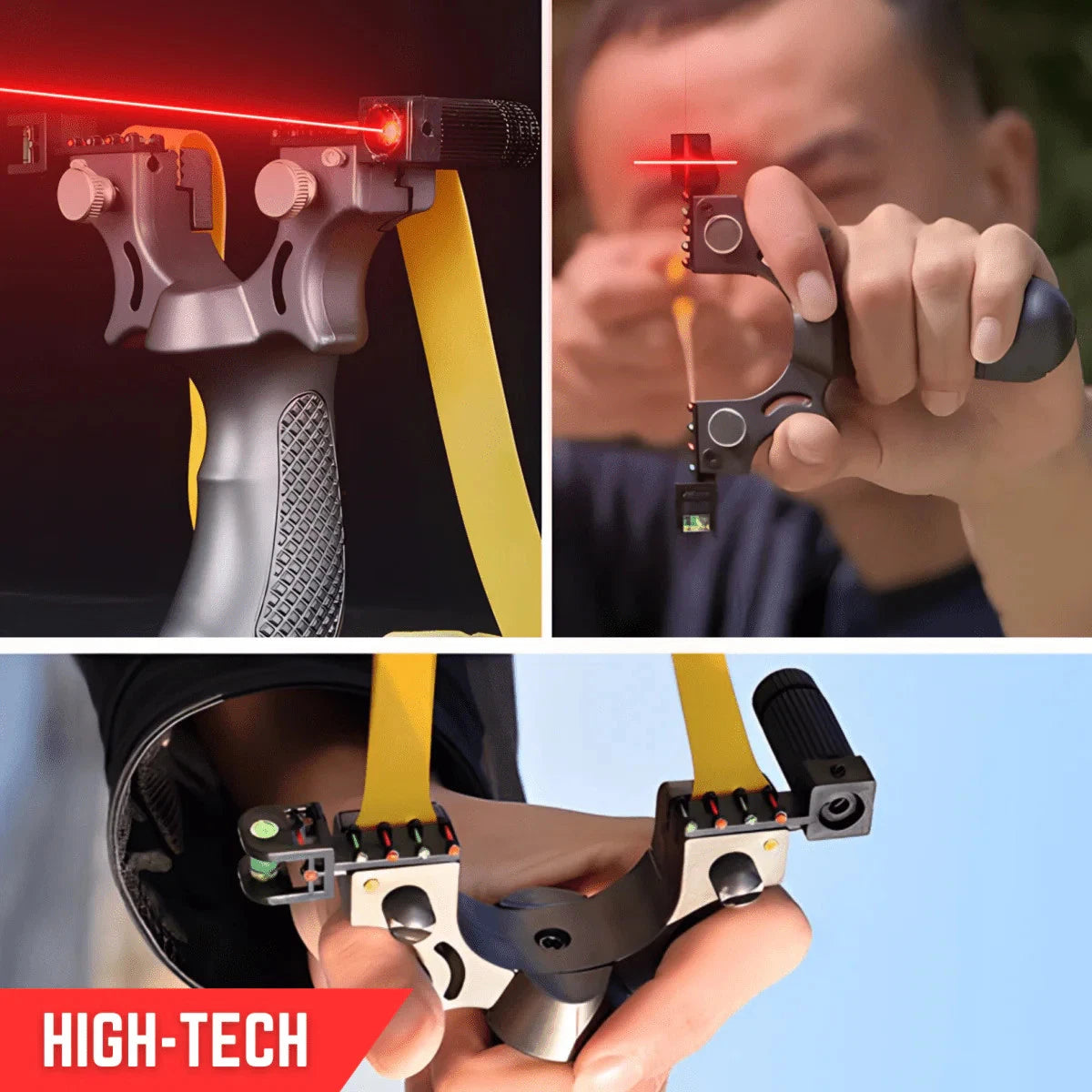 Fionda Professionale per Caccia, Con Laser, Mirino Con fibra Ottica e Livella Incorporata