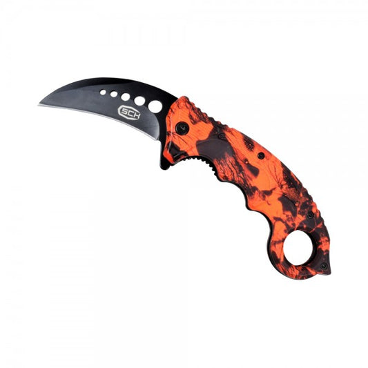 Coltello Karambit Apertura Lama Assistita Colore Arancione