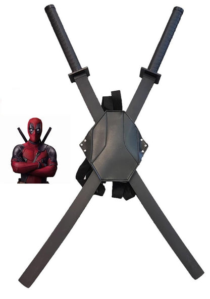Katane Deadpool Con Fodero per Schiena Lama in Acciaio