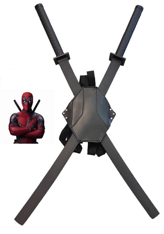 Katane Deadpool Con Fodero per Schiena Lama in Acciaio