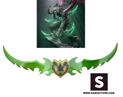 Spada Warglaive di Azzinoth serie World Of Warcraft 124 cm Lama In Acciaio