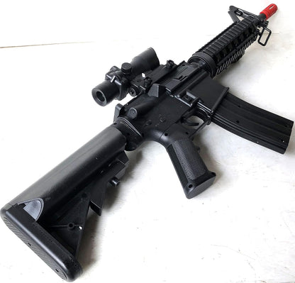 Fucile M4 a Molla Con Red Dot e Torcia