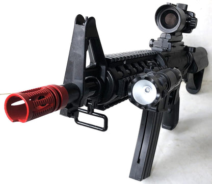 Fucile M4 a Molla Con Red Dot e Torcia