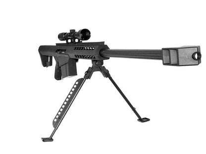 Rifle de francotirador Barrett Galaxy M82A1 con mira telescópica y bípode