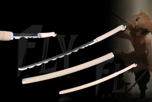 Katana Damon Slayer Inosuke Hashibira 104 cm per Collezionisti, Cosplay, Fan