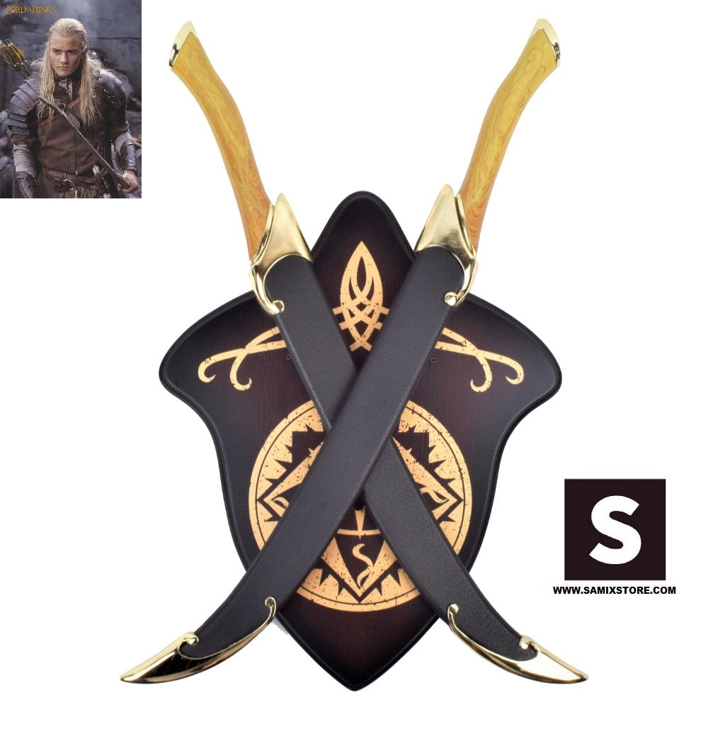 Pugnali Elven Di Legolas il signore Degli Anelli 62 cm Lama In Acciaio