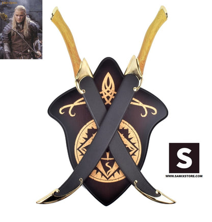 Pugnali Elven Di Legolas il signore Degli Anelli 62 cm Lama In Acciaio