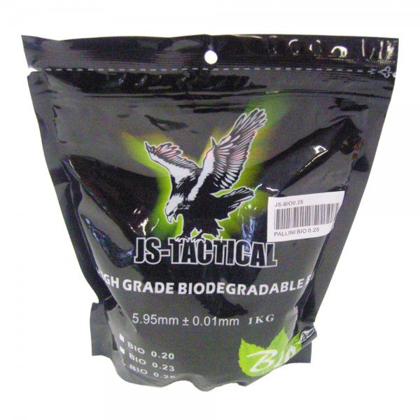 JS-Tactical Pallini Biodegradabili 0,25g 6mm Sacco da 1kg, 4000 Pallini Circa