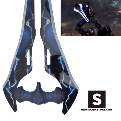 Halo Spada Type-1 Energy blu dei Sangheili 68 cm Lama In Acciaio