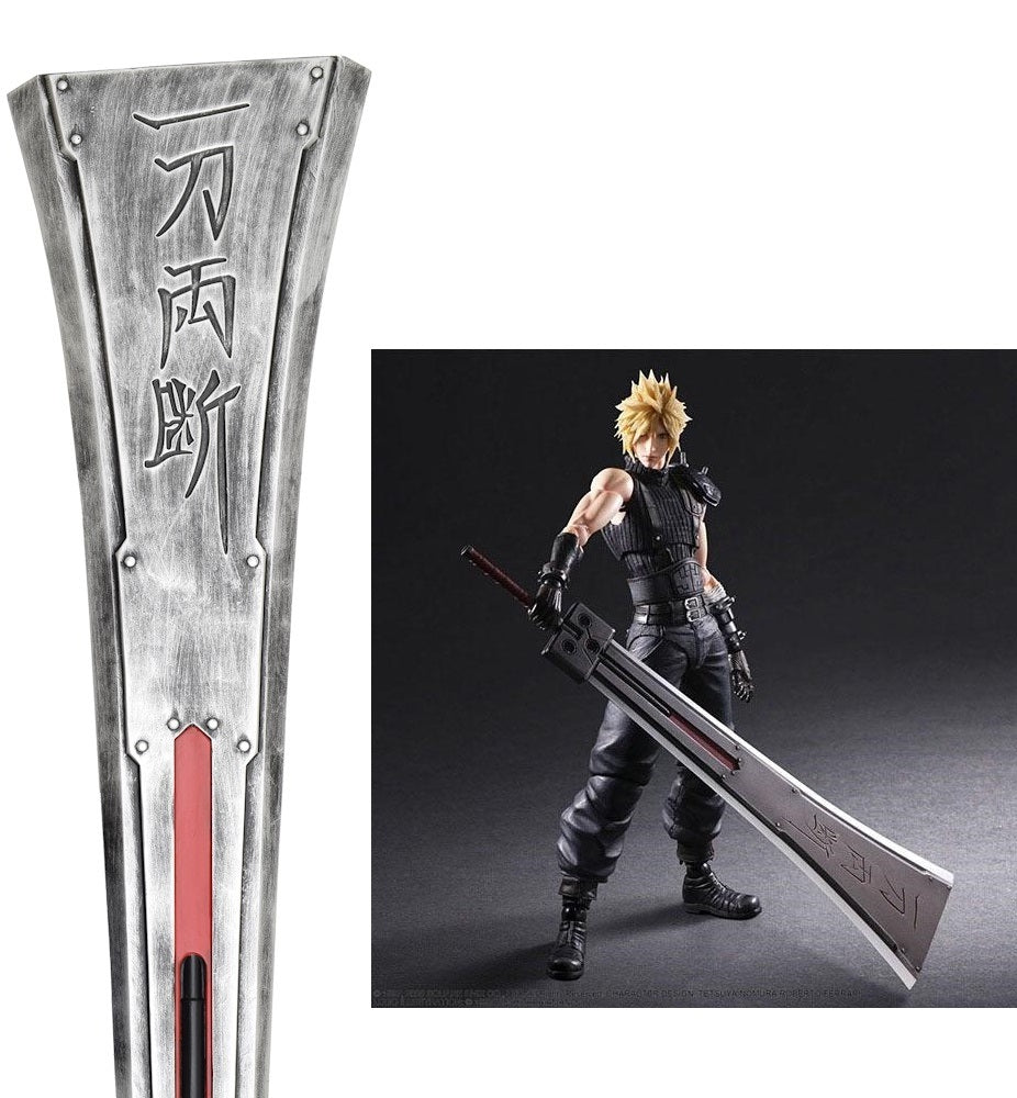 Final Fantasy Spada Hardedge di Cloud Strife 105 cm In Fibra Di Vetro