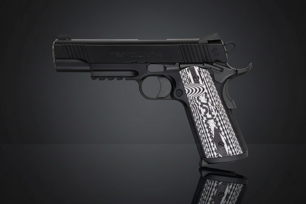 Colt Combat Unit GBB – Sfondo Scuro Piano Specchio
