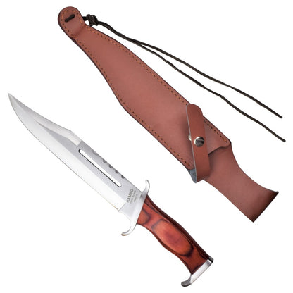 Coltello Da Caccia Rambo III Originale Con Fodero in Vero Cuoio