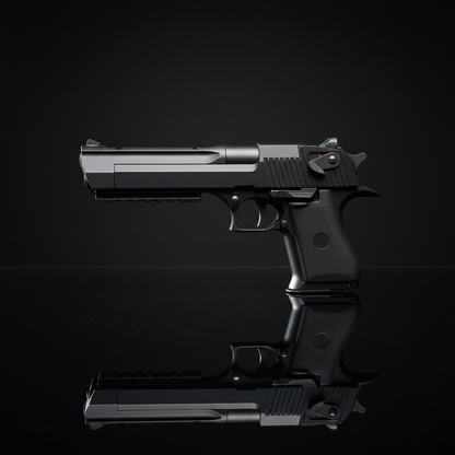 Desert Eagle – Sfondo Scuro Piano a Specchio