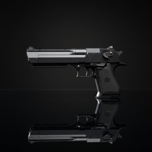 Desert Eagle – Sfondo Scuro Piano a Specchio