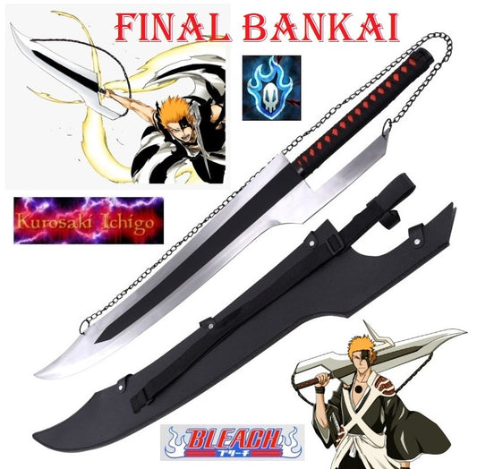 Ichigo Kurosaki Bleach Spada Bankai Zampakuto Zangetsu 91 cm