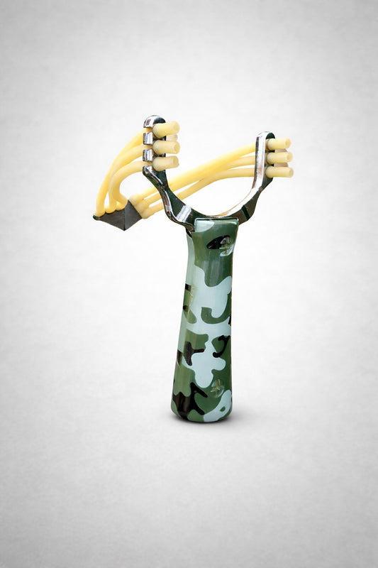 Fionda da Caccia a 3 Elastici, Portata Fino a 40 Metri di Tiro Utile