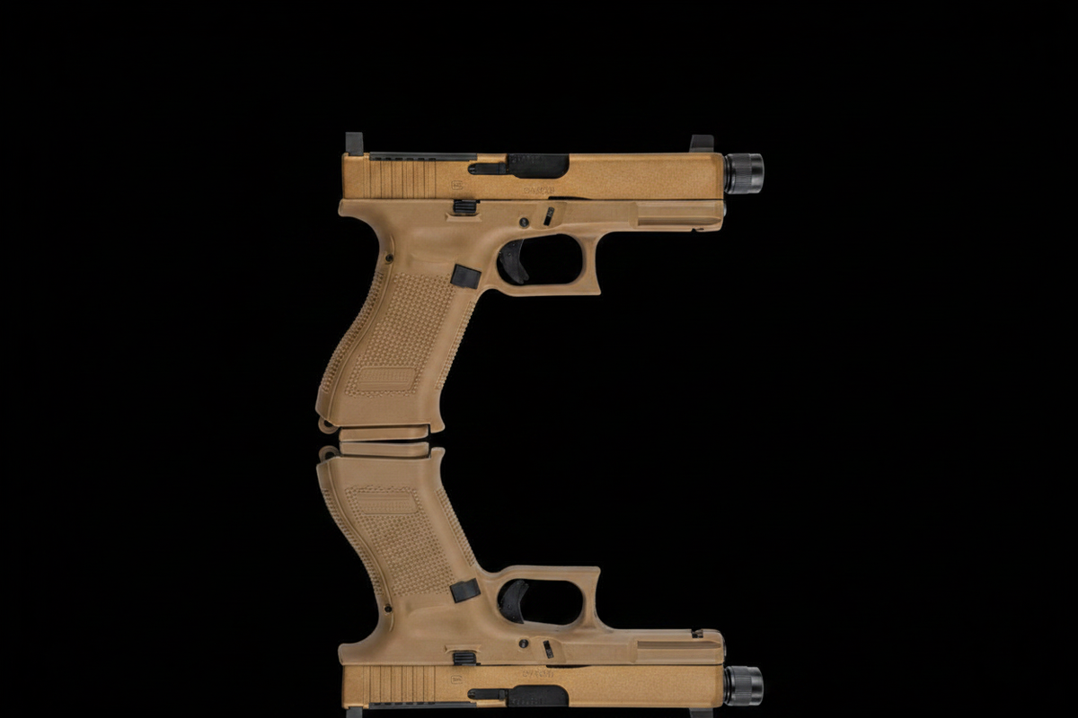 Glock G19X – Vista laterale sfondo nero