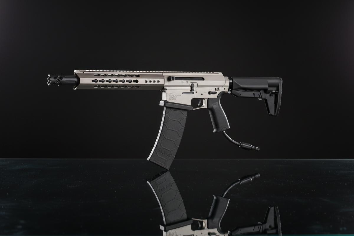 Double Bell JW4 Dracarys Gen12 Keymod 040ET HPA – sfondo scuro piano a specchio