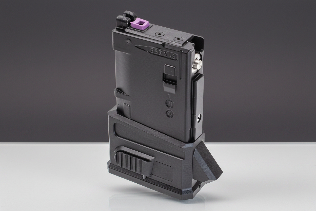 SP Systems HPA Adapter con caricatore — vista angolata