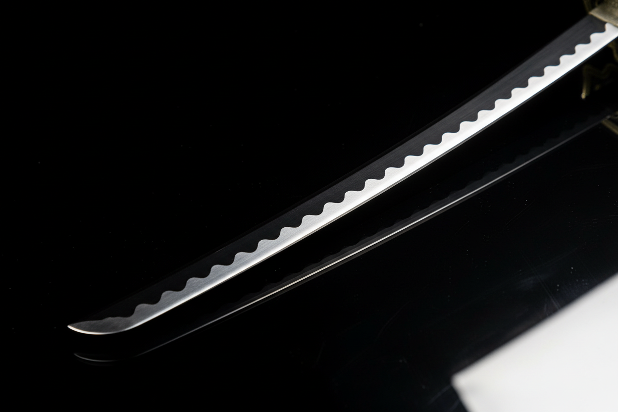 Primo piano lama Katana Yubashiri Roronoa Zoro One Piece
